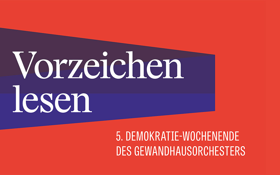 Plakat zum Demokratiewochenende unter dem Motto "Vorzeichen lesen"