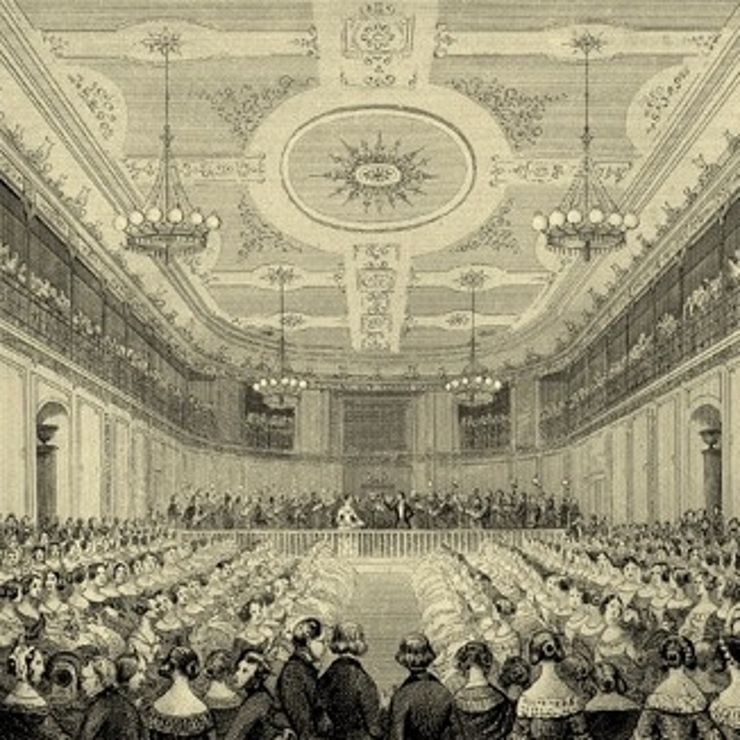 Erster Konzertsaal von 1781-1885